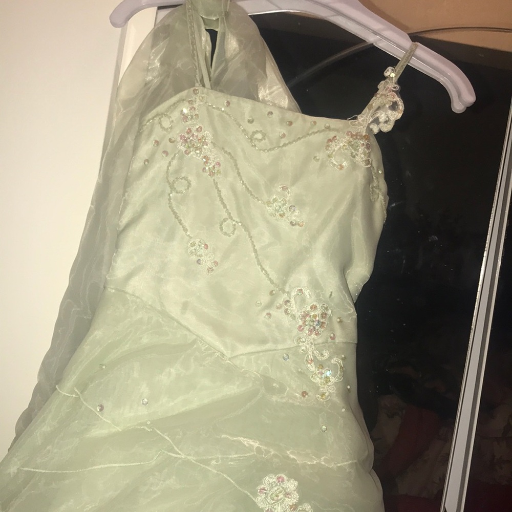 Mint green dress for young girls